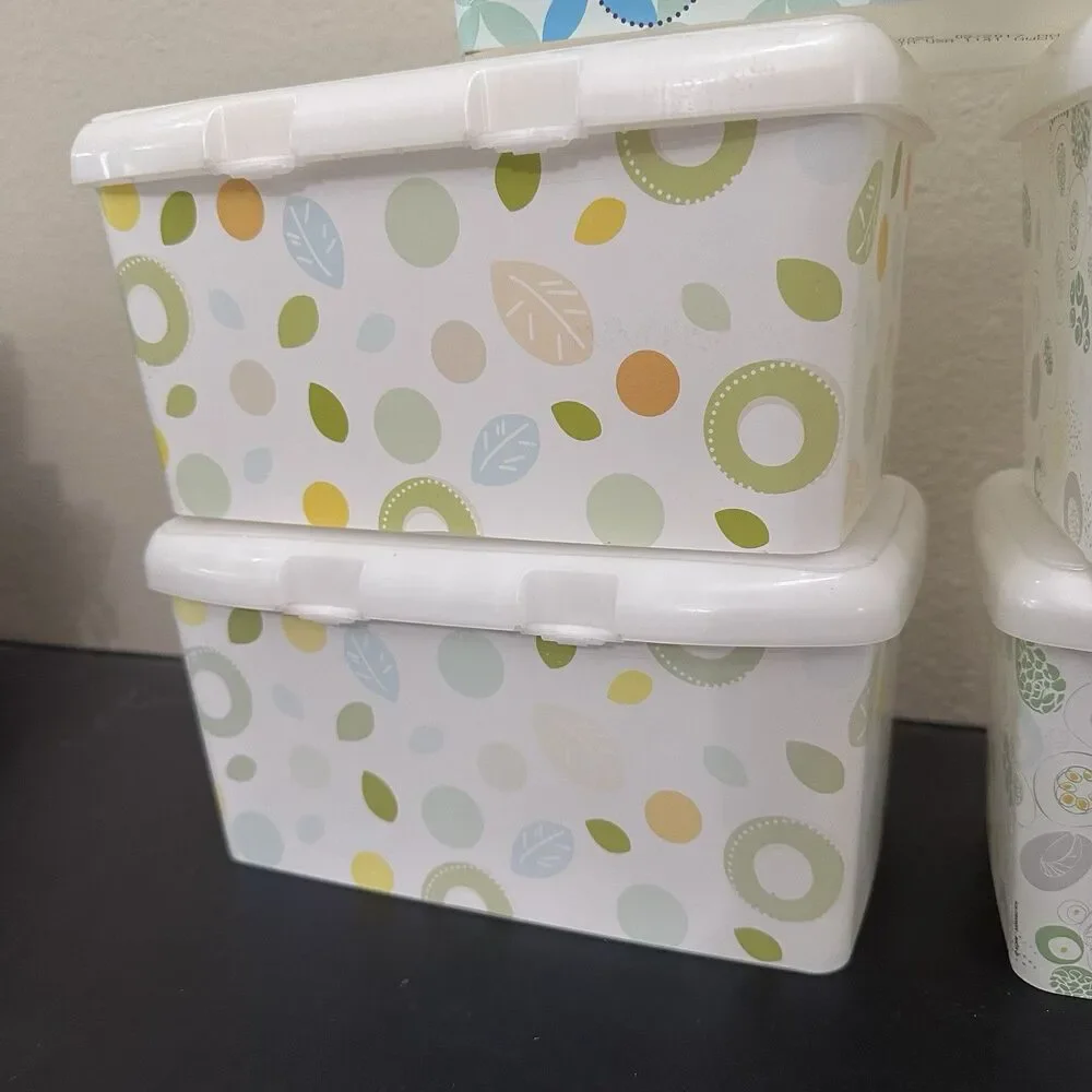 Huggies Baby Wipes Lot Of 5 EMPTY Containers Blue Green Pop Up Refillable